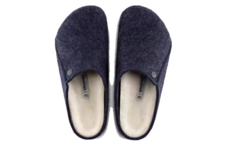 Birkenstock Zermatt Shearling Wool Felt Narrow Fit 'Dark Blue' 1017539 sold by KicksCrew product image thumbnail 4
