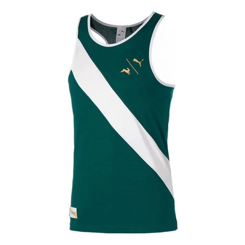 Puma X Tracksmith Speed City Tank Top 'Green' 522273-79 sold by KicksCrew