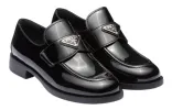 (WMNS) PRADA Patent Leather Loafers 'Black' 1D168N_069_F0002_F_025 sold by KicksCrew