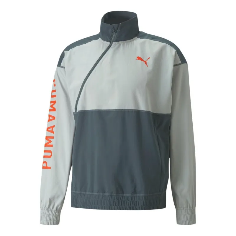 Puma Logo 1/2 Zip Men's Training Jacket 'Teal' 521540-42 sold by KicksCrew