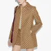 (WMNS) Gucci GG Canvas Coat 'Beige Brown' 788387-Z8BSO-2190 sold by KicksCrew