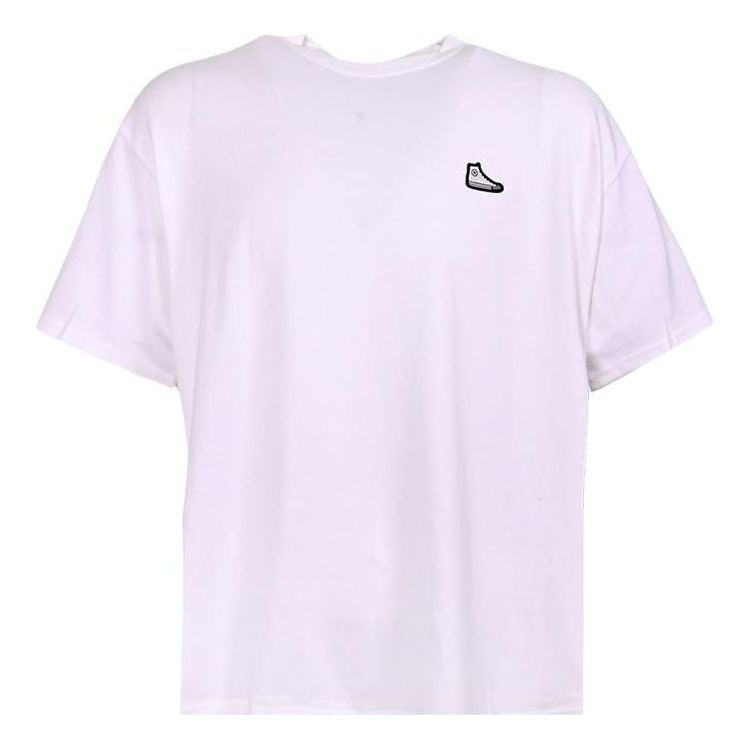 Converse Go-To Sneaker Patch T-Shirt 'White' 10025397-A02 sold by KicksCrew
