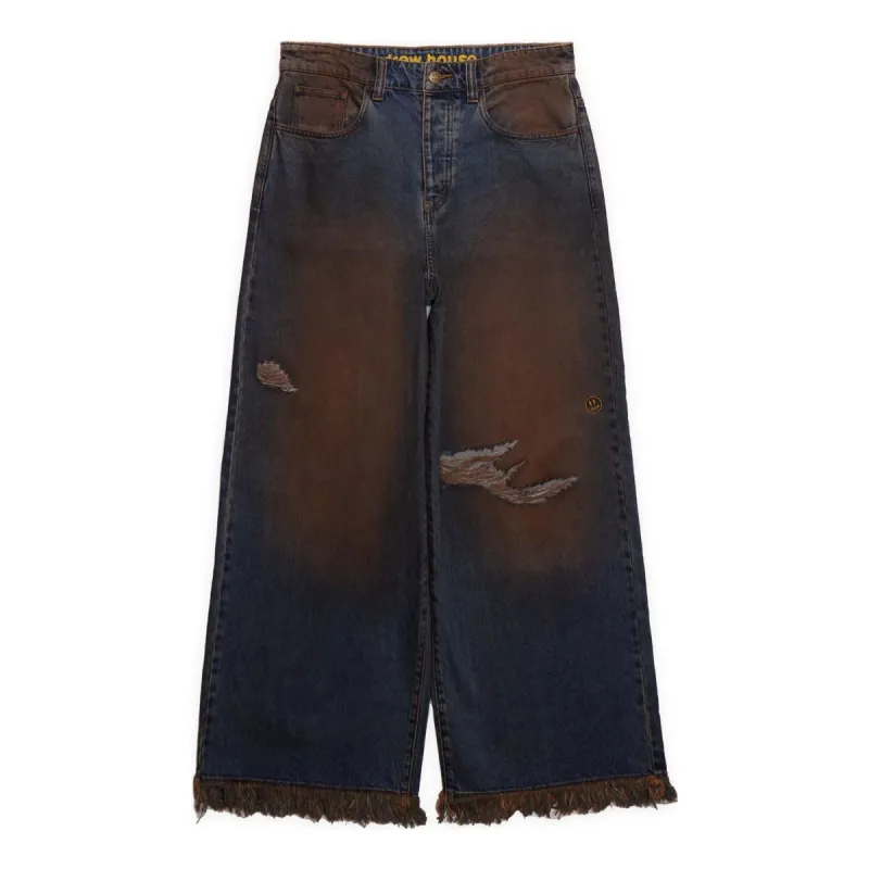 Drew House Ultra Wide Leg Jeans 'Weddington Wash' DR-SS22-336 sold by KicksCrew