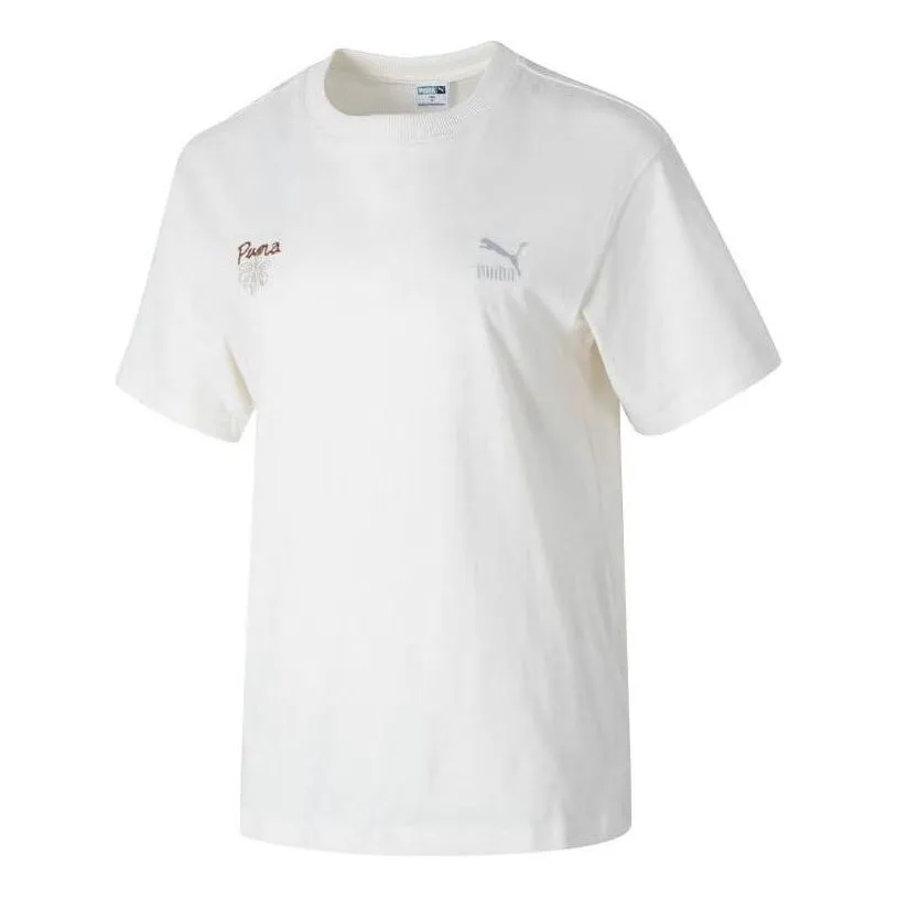 (WMNS) PUMA Classic Cotton T-shirt 'Beige' 625811-65 sold by KicksCrew