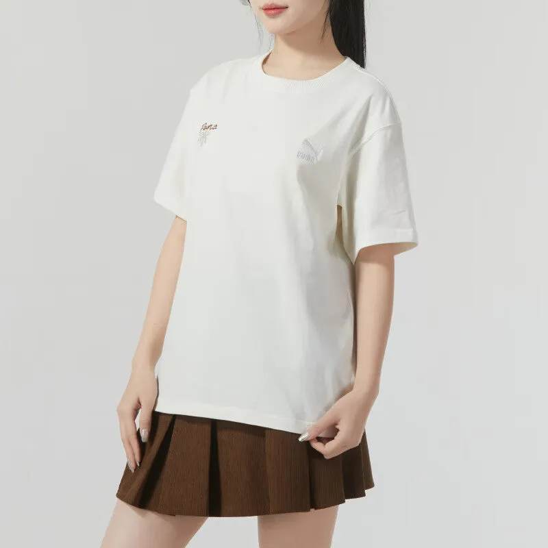 (WMNS) PUMA Classic Cotton T-shirt 'Beige' 625811-65 sold by KicksCrew product image thumbnail 2
