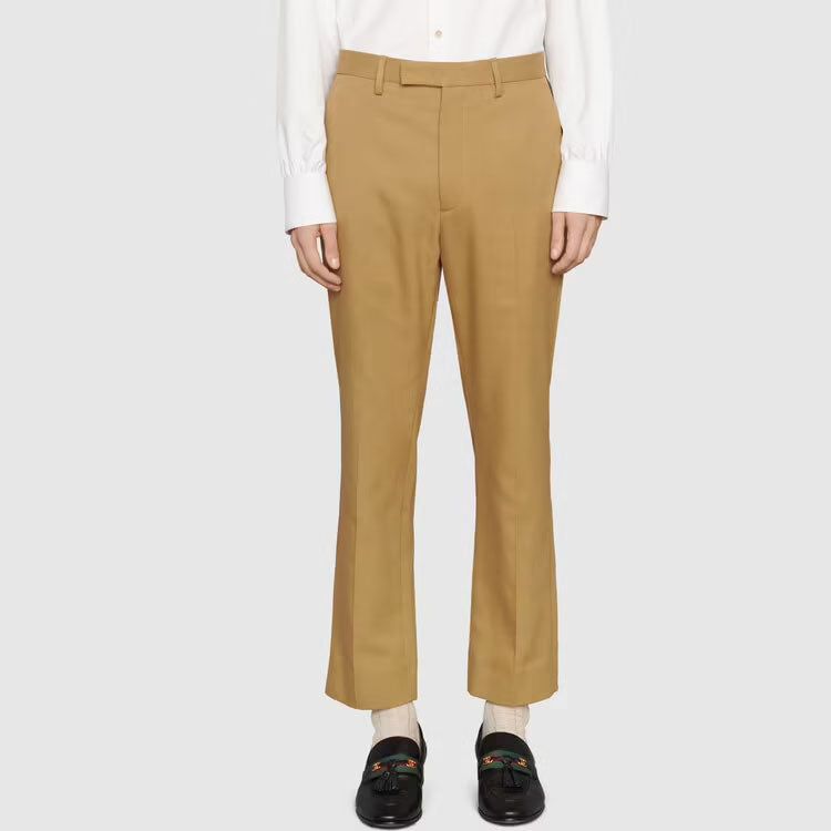 Gucci Cotton Ankle Pant With Web 'Light Brown' 668588-Z8AQY-9727 sold by KicksCrew product image thumbnail 3