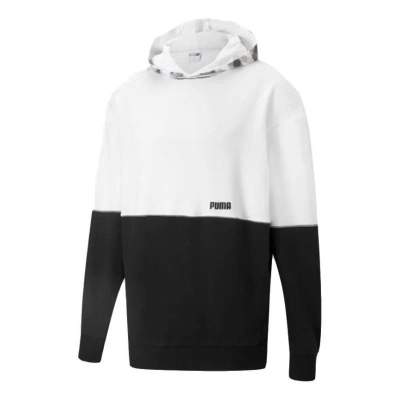 Puma Kontrast Hoodie 'White Black' 531309-02 sold by KicksCrew