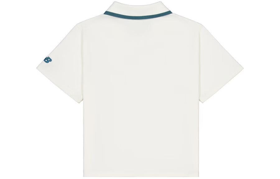 (WMNS) New Balance Athletics Half Zip Polo Shirt 'Ivory' NFE22442-IV sold by KicksCrew product image thumbnail 2