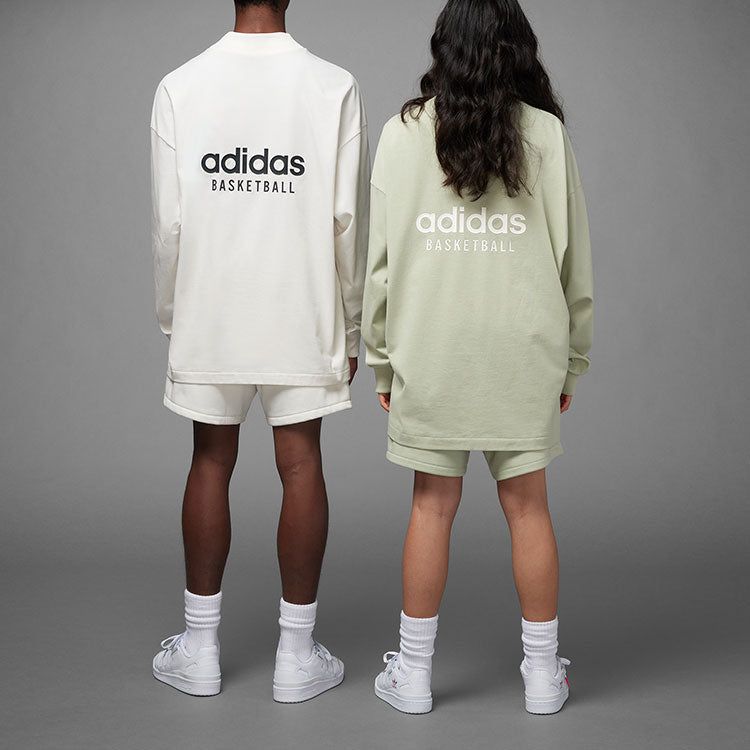 adidas Basketball Long Sleeve Tee 'White' IA3424 sold by KicksCrew product image thumbnail 3