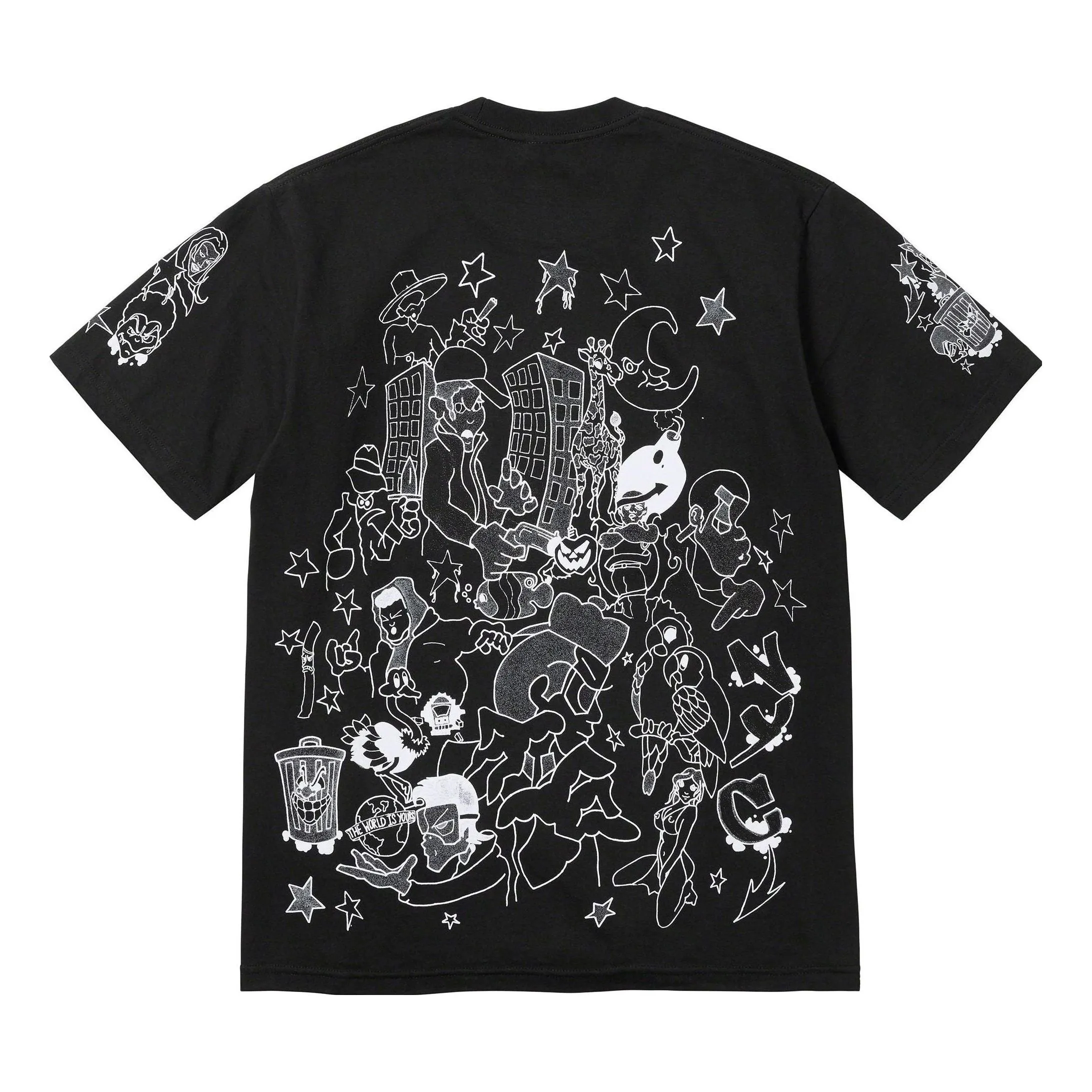 Supreme Downtown T-Shirt 'Black White' SUP-FW23-017 sold by KicksCrew product image thumbnail 2