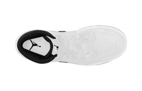 (GS) Air Jordan 1 Mid 'White Black' DQ8423-132 sold by KicksCrew