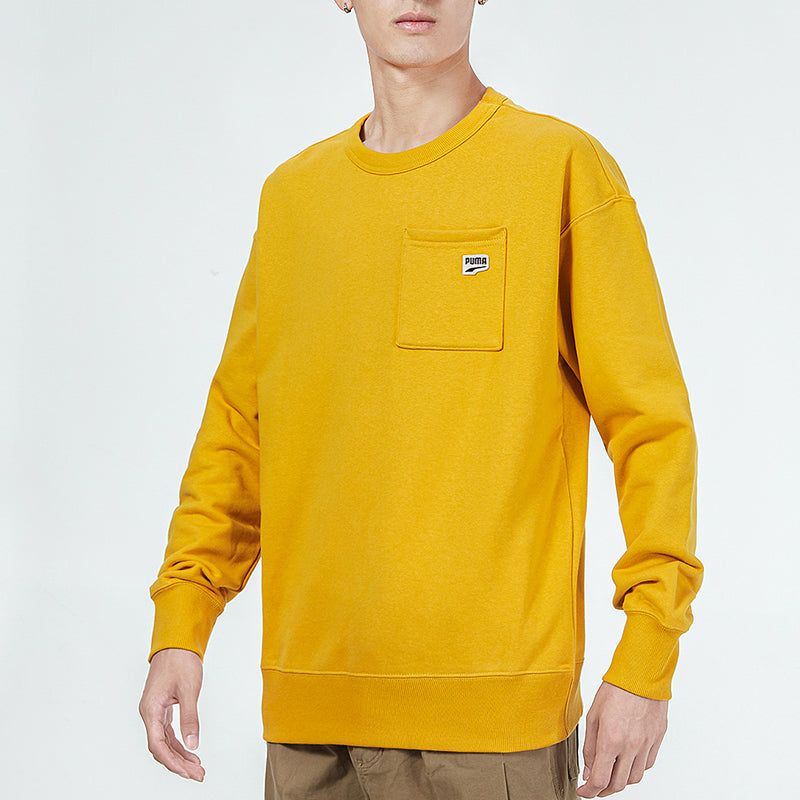 Puma Small Logo Pocket Sweatshirt 'Yellow' 533036-37 sold by KicksCrew product image thumbnail 4