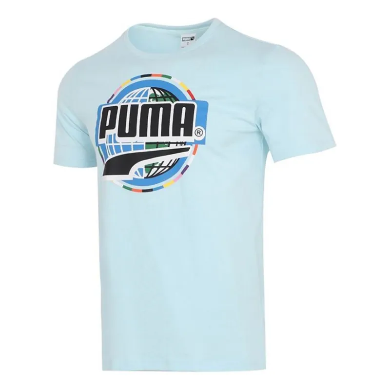 Puma Graphic T-Shirt 'Blue Black' 531307-50 sold by KicksCrew
