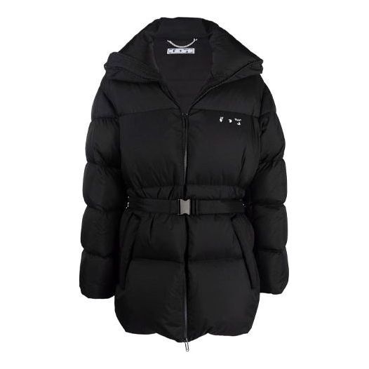 Off-White Puffer Down Jacket 'Black' OMED029F21FAB0011001 sold by KicksCrew
