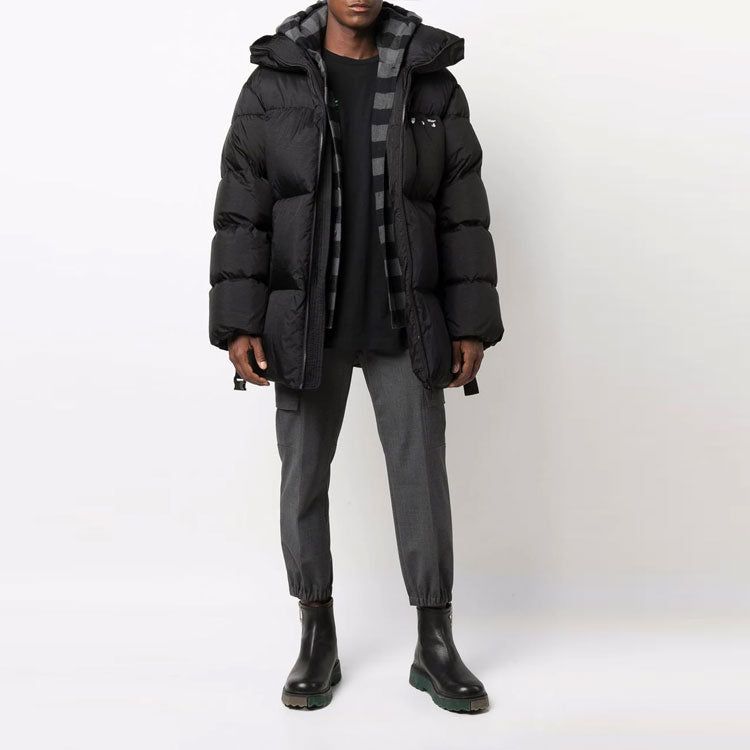 Off-White Puffer Down Jacket 'Black' OMED029F21FAB0011001 sold by KicksCrew product image thumbnail 2