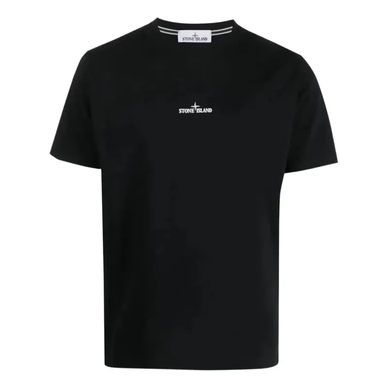 STONE ISLAND Embroidered T-shirt 'Black' 79152NS82-V0029 sold by KicksCrew