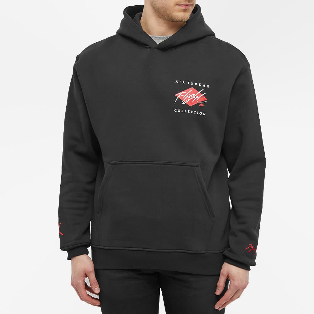 Air Jordan Graphic Fleece Hoodie 'Black Red' DH9019-010 sold by KicksCrew product image thumbnail 3