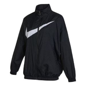(WMNS) Nike Sportswear Essential Woven Jacket 'Black' DX5865-010 sold by KicksCrew