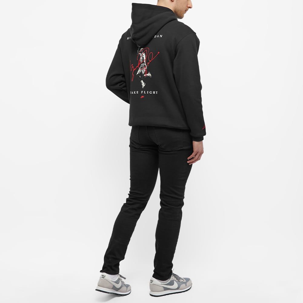 Air Jordan Graphic Fleece Hoodie 'Black Red' DH9019-010 sold by KicksCrew product image thumbnail 2