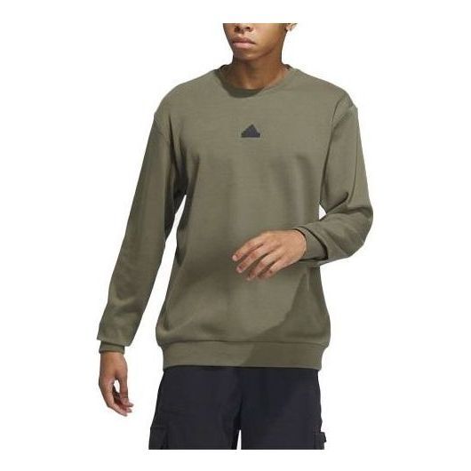 Adidas Tech Graphic Crew 'Olive Green' IP4961 sold by KicksCrew