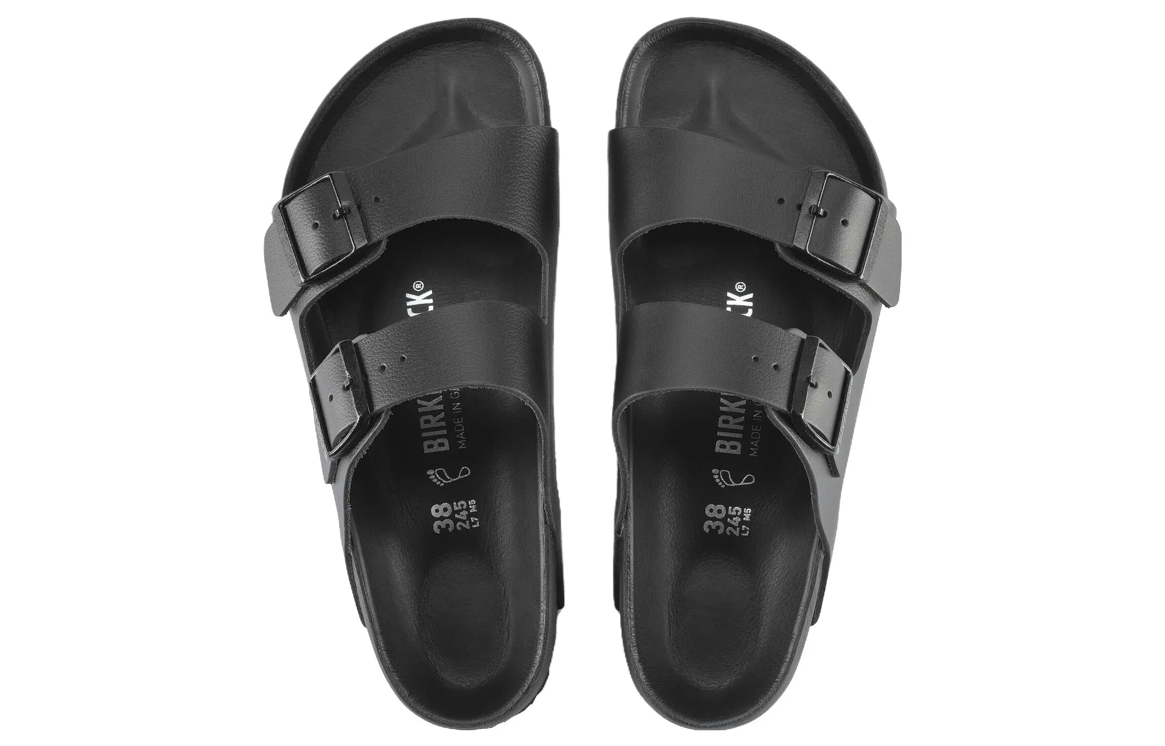 Birkenstock Arizona Natural Leather Sandals 'Black' 1022438 sold by KicksCrew product image thumbnail 4