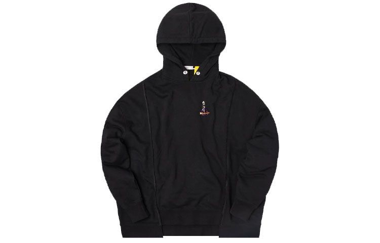 KITH x Moncler x PALM ANGELS Maglia Con Cappuccio Hoodie 'Black' MC8000850809F5-999 sold by KicksCrew product image thumbnail 2