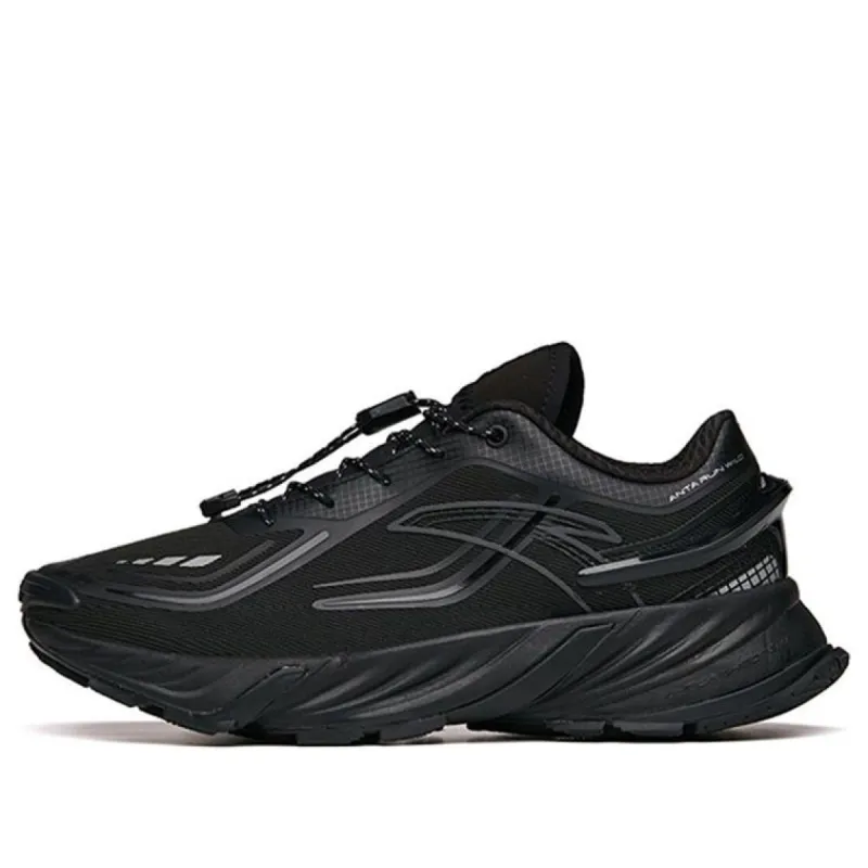 (WMNS) ANTA Running Series Low 'Trail Professional Shockproof Non-Slip Wear-Resistant Black' 122145525-4 sold by KicksCrew