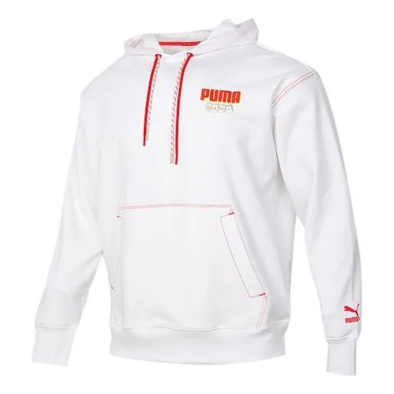 Puma YOTOX Hoodie 'White Red Yellow' 531295-02 sold by KicksCrew