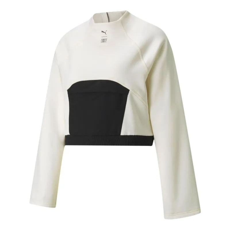 (WMNS) Puma Train First Mile X Mock Neck Long Sleeve Pullover 'White' 520997-73 sold by KicksCrew