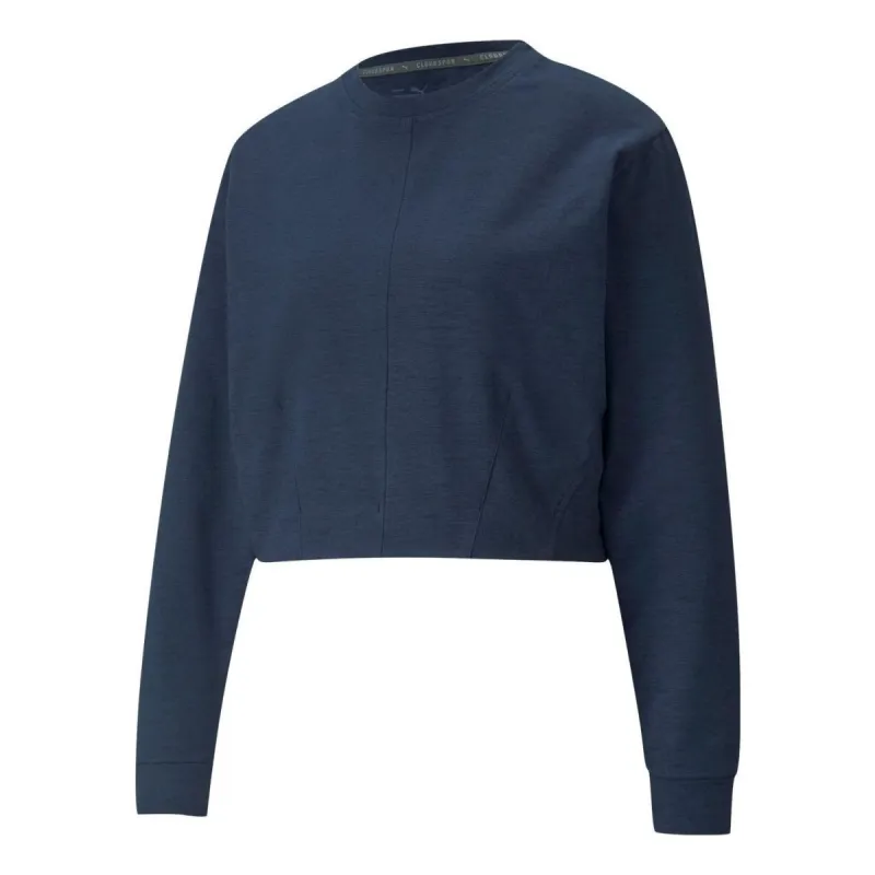 (WMNS) Puma Cloudspun Crew Neck Training Sweatshirt 'Navy' 520948-01 sold by KicksCrew