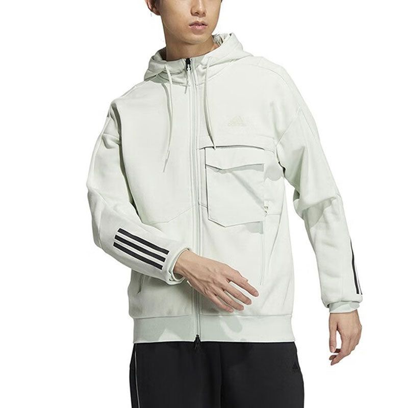 adidas Tech Warm Knit Jacket 'Grey' HN9032 sold by KicksCrew product image thumbnail 4