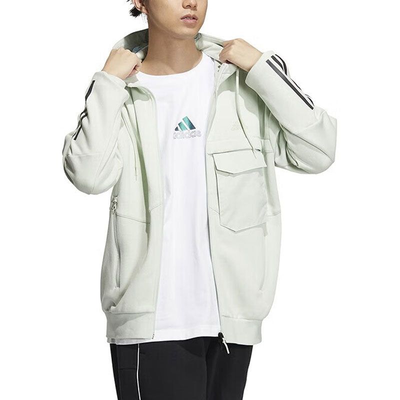 adidas Tech Warm Knit Jacket 'Grey' HN9032 sold by KicksCrew product image thumbnail 2