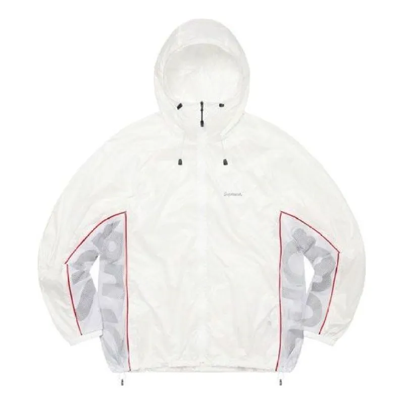 Supreme Ripstop Hooded Windshell 'White Grey' SUP-SS22-812 sold by KicksCrew