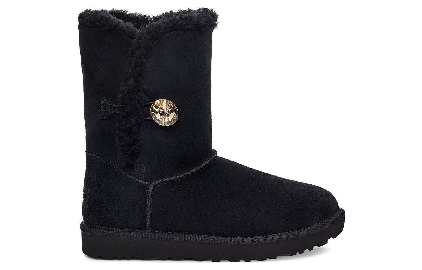 (WMNS) UGG Bailey Button Gold Bling Boot 'Black' 1118997-BKGD sold by KicksCrew product image thumbnail 2