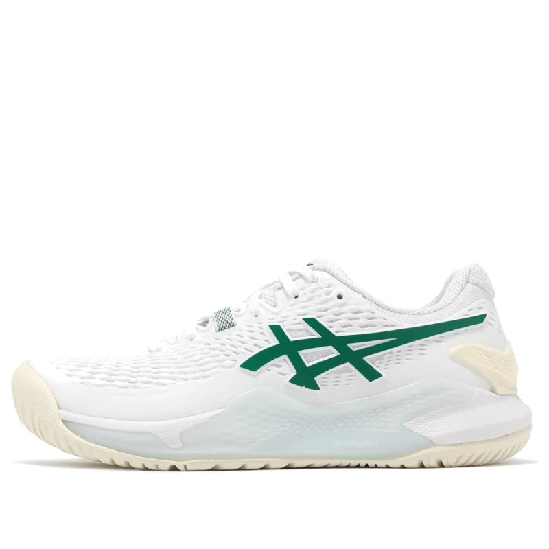 (WMNS) ASICS Gel-Resolution 9 'White Pitch Green' 1042A246-101 sold by KicksCrew