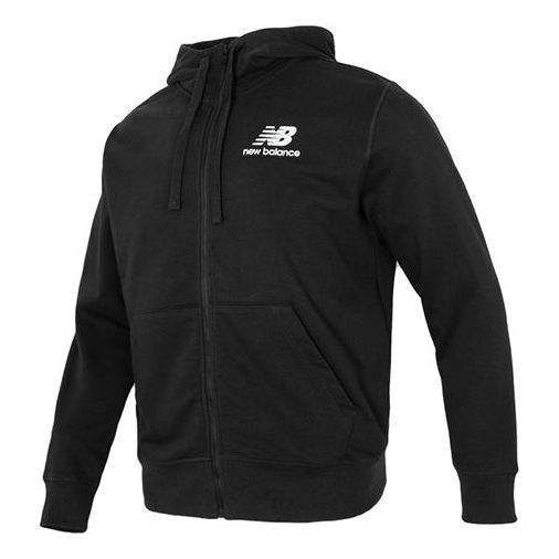 New Balance Essentials Stacked Logo French Terry 'Black' MJ31536-BK sold by KicksCrew