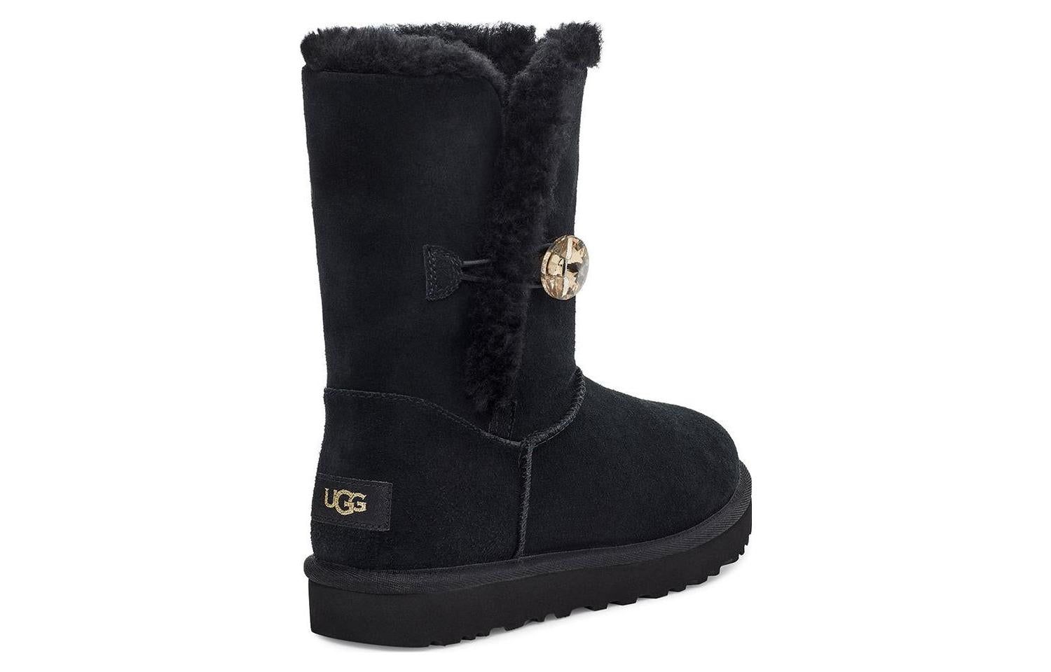(WMNS) UGG Bailey Button Gold Bling Boot 'Black' 1118997-BKGD sold by KicksCrew product image thumbnail 5