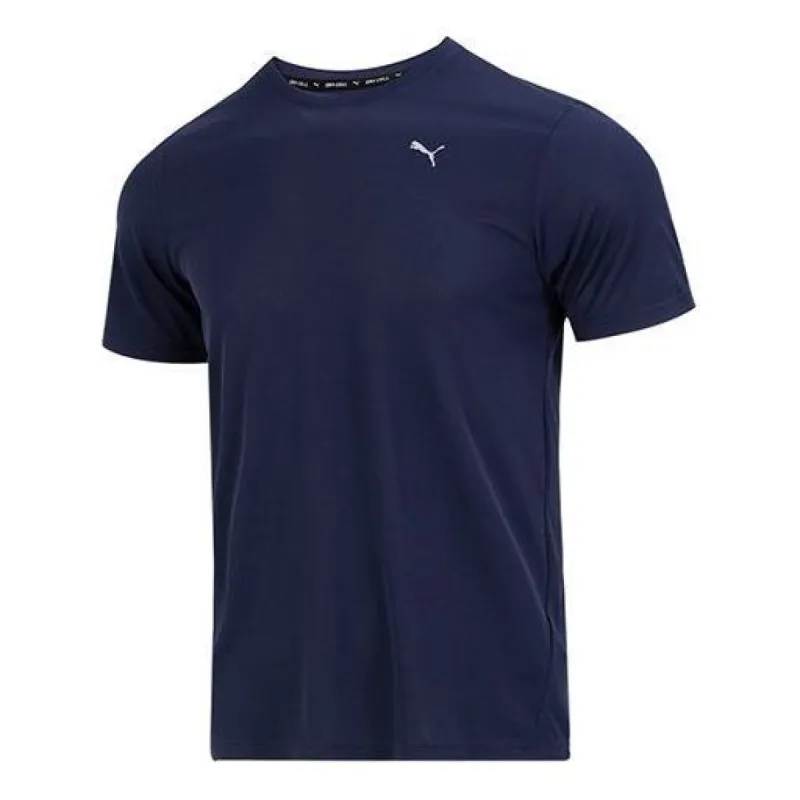Puma Training Logo T-Shirt 'Navy' 520759-06 sold by KicksCrew
