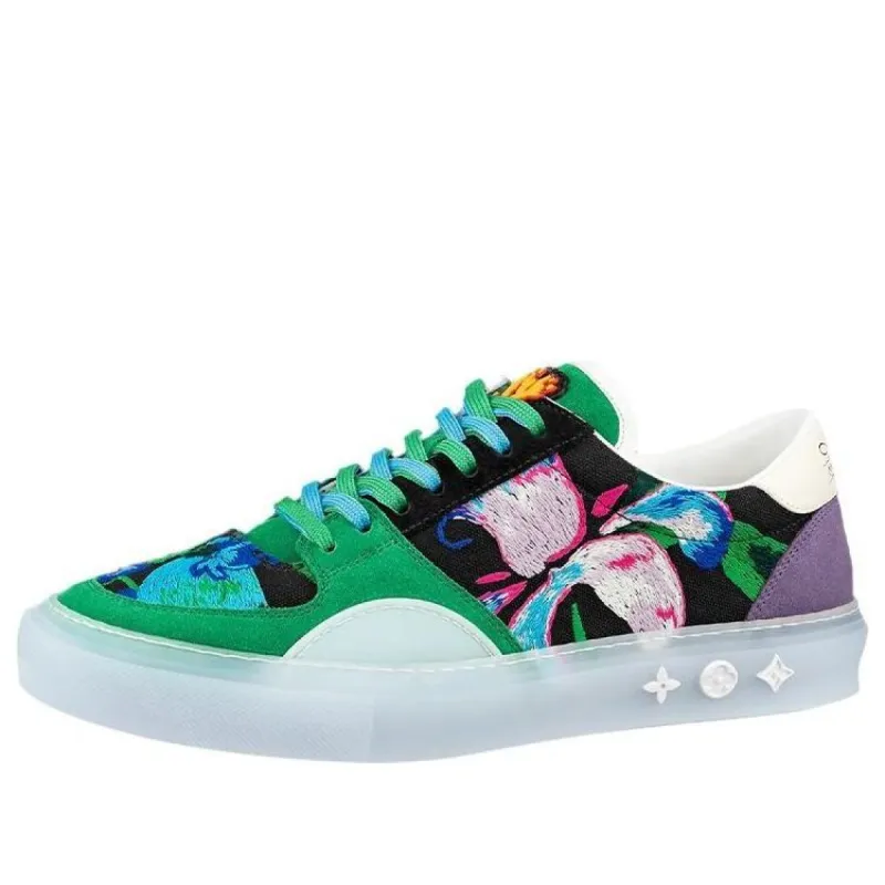 LOUIS VUITTON Ollie Sneakers 'Green Paint Style' 1A9JIZ sold by KicksCrew