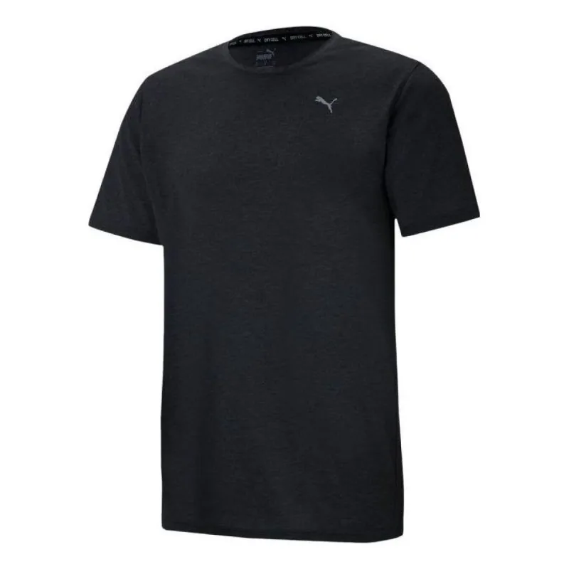 Puma Performance Heather Logo Tee 'Black' 520755-07 sold by KicksCrew