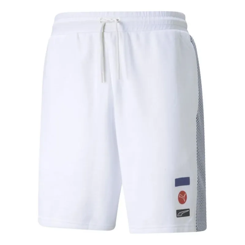 Puma Decor 8 Shorts 'White Red Blue' 531085-02 sold by KicksCrew
