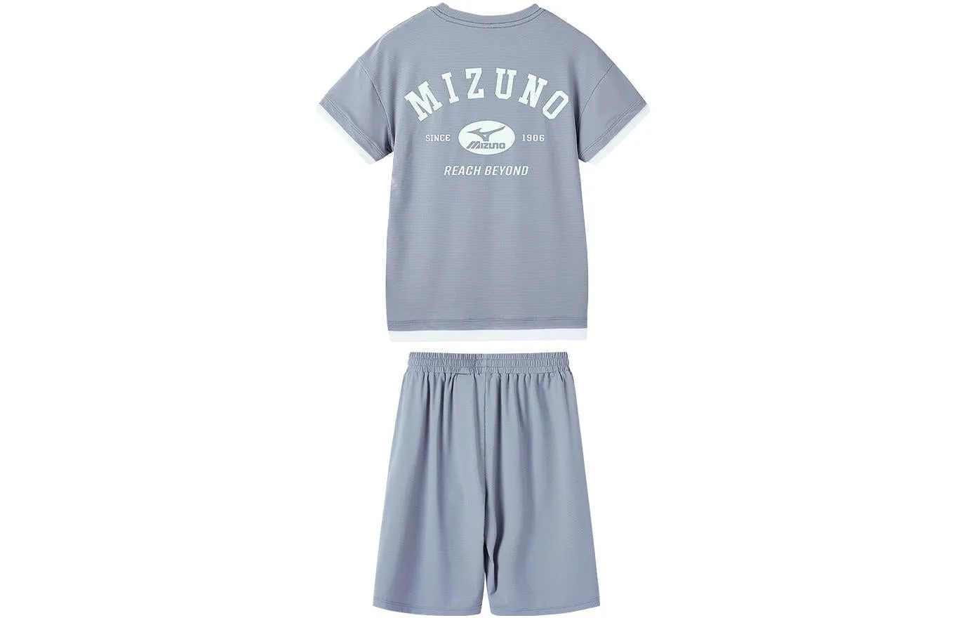 (GS) Mizuno Sportswear T-shirt Suit 'Grey' TZ2278 sold by KicksCrew product image thumbnail 2