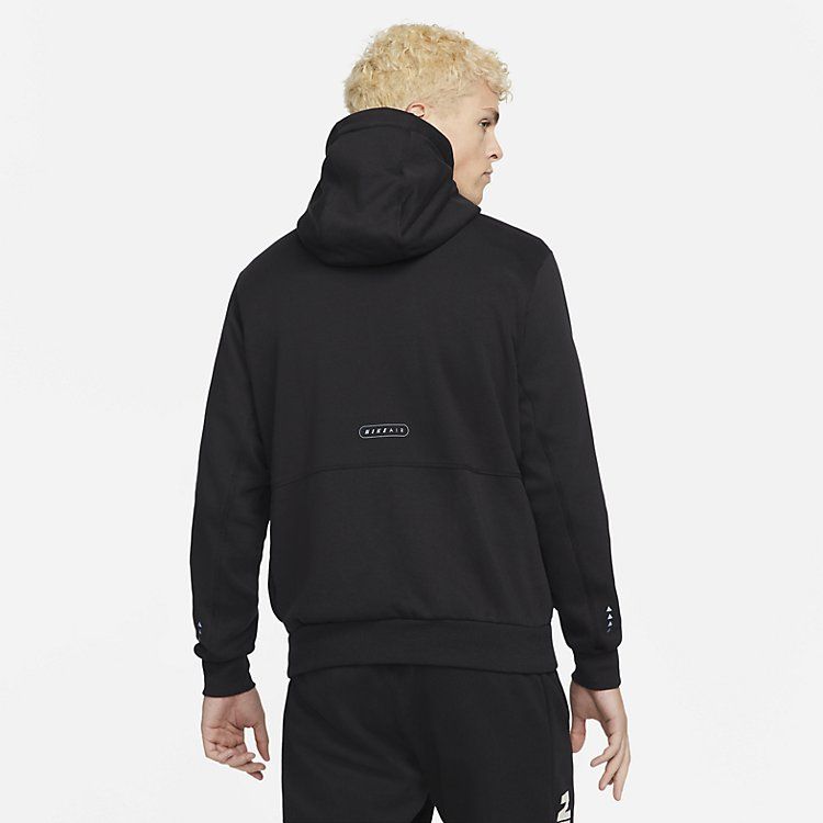 Nike Air Fleece Pullover Hoodie 'Brushed-Back' DM5202-010 sold by KicksCrew product image thumbnail 2