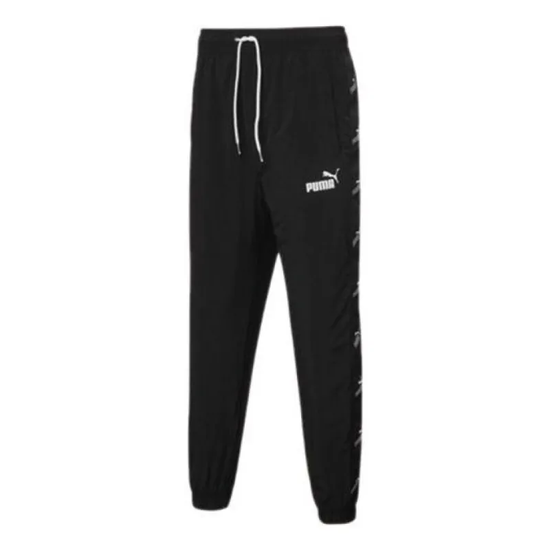 Puma Tracksuit Pants 'Black White' 530694-01 sold by KicksCrew