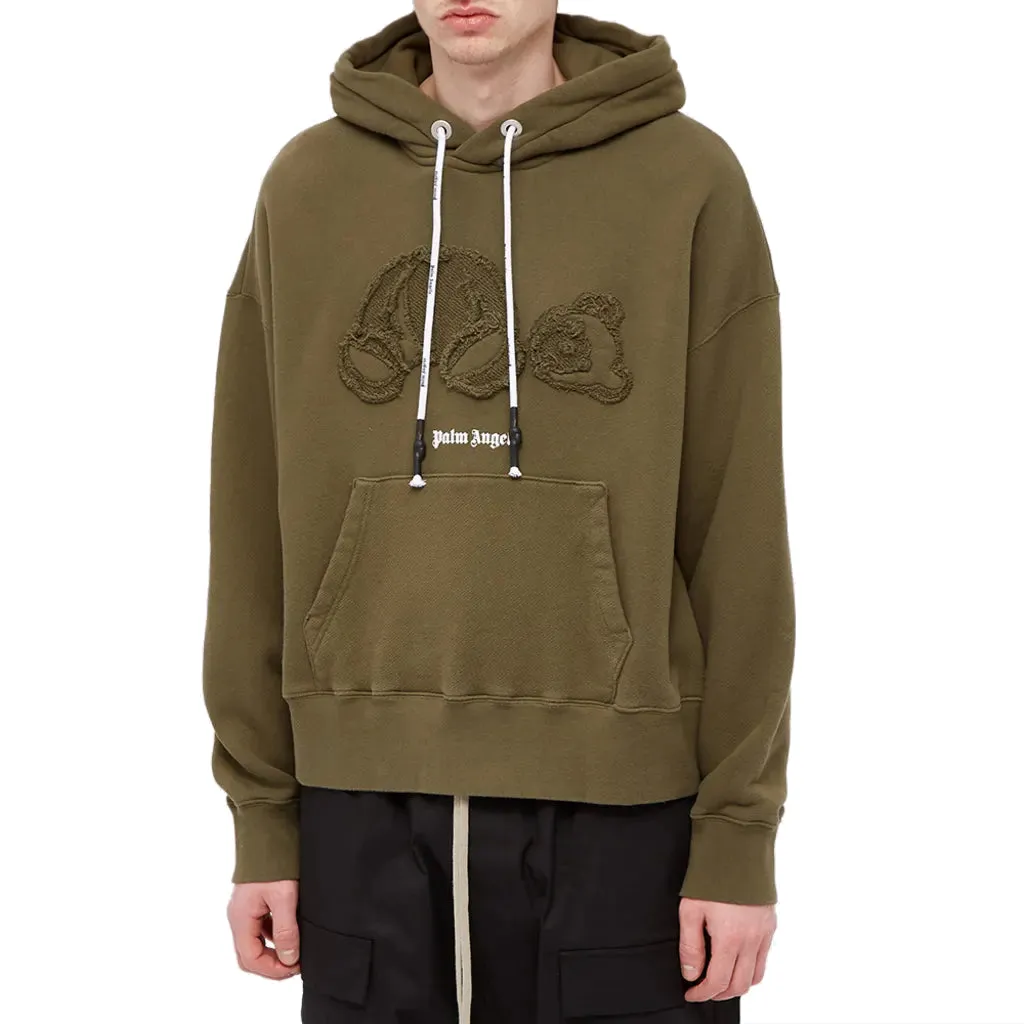 Palm Angels SS21 Gd Bear Hoodie 'Military' PMBB058S21FLE0055601 sold by KicksCrew product image thumbnail 2