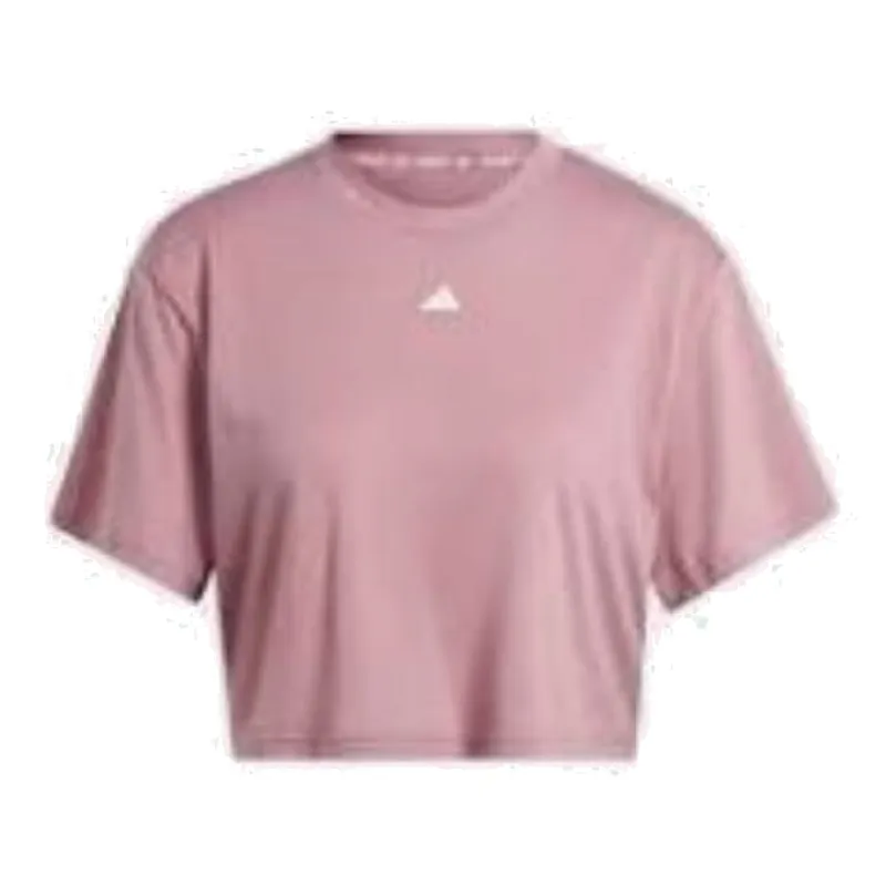 (WMNS) adidas Studio T-Shirt Asia Sizing 'Pink' IL3973 sold by KicksCrew