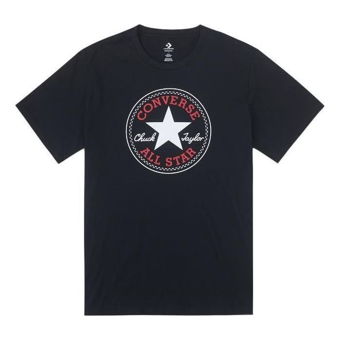 Converse Go-To All Star Patch Standard Fit T-Shirt 'Black' 10025459-001 sold by KicksCrew