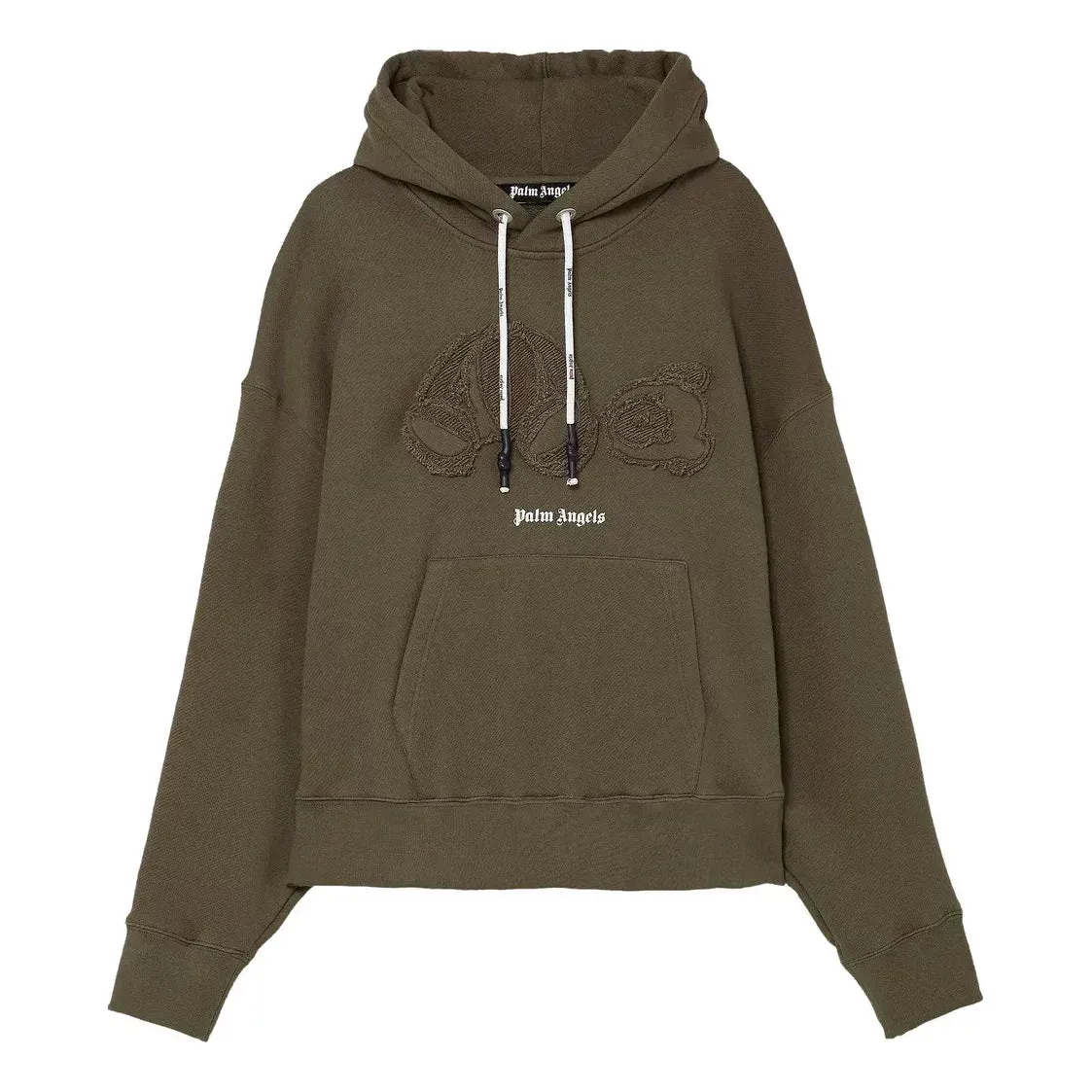 Palm Angels SS21 Gd Bear Hoodie 'Military' PMBB058S21FLE0055601 sold by KicksCrew
