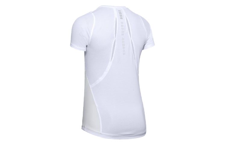 (WMNS) Under Armour Qualifier Iso-Chill T-shirt 'White' 1353465-100 sold by KicksCrew product image thumbnail 2