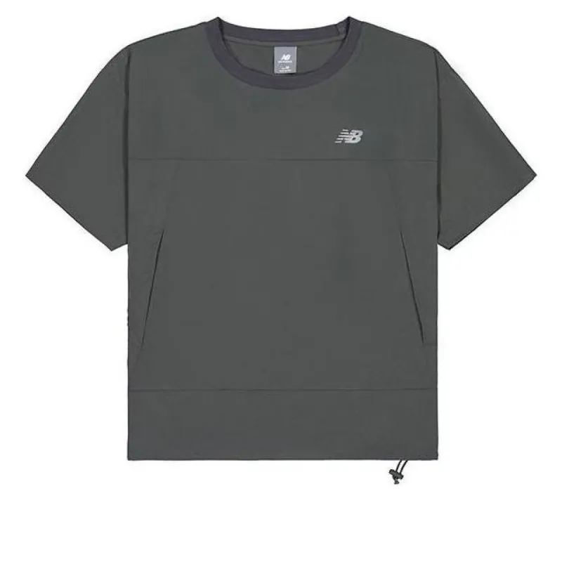 (WMNS) New Balance Mini Logo T-shirt 'Grey' AWT42303-ACK sold by KicksCrew